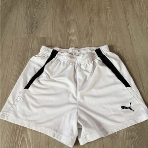 Puma White Shorts with Black Details